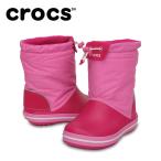 クロックス スノーブーツ 冬靴 ジュニア crocband lodgepoint boot kids クロックバンド ロッジポイント ブーツ キッズ 203509-6LR crocs rkt