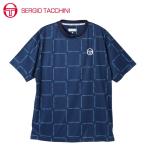セルジオタッキーニ(Sergio Tacchini) &lt;br&gt;グラフィックデザインTシャツ &lt;br&gt;ST530317I07-NV テニスウェア メンズ