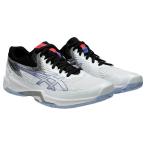 ショッピングバレーボール シューズ アシックス バレーボールシューズ メンズ VスイフトFF4 エクストラワイド 4e相当 ホワイト シルバー V-SWIFT FF 4 1053A067.100 asics 1053A067-100 sw