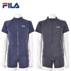 フィラ FILA ラッシュガード 半袖 ジュニア スクール水着 フルジップ半袖ラッシュガードセット 122-684 スイムウェア 水着