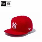ニューエラ キャップ 帽子 メンズ レディース 9FIFTY フィフティー ニューヨーク・ヤンキース スカーレット × ホワイト 11308464 NEW ERA