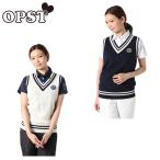 オプスト OPST  ゴルフウェア ニットベスト レディース Vネック OP220403J01