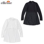 エレッセ ellesse テニスウェア Tシャツ 長袖 レディース ハイブリッドフレアガード EW721101