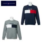 トミーヒルフィガーゴルフ TOMMY HILFIGER GOLF ゴルフウェア スウェット メンズ フラッグクルーネックスウェット THMA057