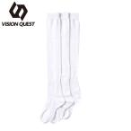 ビジョンクエスト VISION QUEST  野球 ソックス ジュニア 3P白ソックス VQ550401J03