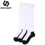 ビジョンクエスト VISION QUEST  野球 ソックス ジュニア 3P黒底ソックス VQ550401J18