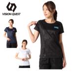 ビジョンクエスト VISION QUEST  ランニングウェア Tシャツ 半袖 レディース RUNプリントTシャツ VQ561007K01