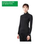 ベネトン BENETTON テニスウェア バドミントンウェア アンダーウェア 長袖 レディース ハイネックインナー 340-891