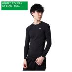 ベネトン BENETTON  テニスウェア バドミントンウェア アンダーウェア 長袖 メンズ クルーネックロングインナー　継続 441-546