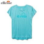エレッセ ellesse テニスウェア Tシャツ 半袖 レディース ショートスリーブ メランジTシャツ EW00313-EM