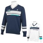 ルコックスポルティフ le coq sportif  ゴルフウェア セーター メンズ ボーダーデザインVネックセーター QGMSJL01