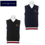 トミーヒルフィガーゴルフ TOMMY HILFIGER GOLF ゴルフウェア ニットベスト メンズ バックチェック THMA156