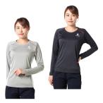 ルコックスポルティフ le coq sportif  テニスウェア バドミントンウェア Tシャツ 長袖 レディース 杢ロングスリーブシャツ QTWTJB03