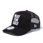 ニューエラ NEW ERA ゴルフ キャップ メンズ レディース 9FORTY A-Frame トラッカー PRAY FOR GOLF プレイハンド ブラック 13059049