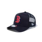 ニューエラ NEW ERA 帽子 キャップ メンズ レディース 9FORTY A-Frame トラッカー ボストン レッドソックス ネイビー チームカラー 12746933
