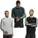 アディダス ゴルフウェア セーター メンズ スリーストライプス 長袖クルーネックセーター KA204 adidas 【2022年秋冬モデル】