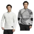 アディダス ゴルフウェア セーター メンズ PRIMEKNIT ジャカード長袖クルーネックセーター CC001 adidas 【2022年秋冬モデル】