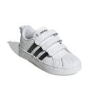 アディダス スニーカー ジュニア ストリートチェック ライフスタイル コート 面ファスナーストラップ GW6477 LKK16 adidas 白色