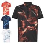 オークリー ゴルフウェア ポロシャツ 半袖 メンズ SKULL BURN UP SHIRT FOA405132 OAKLEY