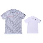 ルコックスポルティフ le coq sportif ゴルフウェア 半袖シャツ メンズ ストレッチフォーサー 総柄モックネック QGMXJA03