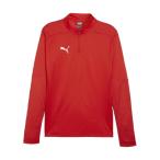 プーマ サッカーウェア プラクティスシャツ 長袖 メンズ TEAMFINAL 1/4ジップトップ 659366-01 PUMA