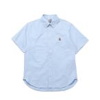 ショッピングオックス チャムス CHUMS 半袖シャツ メンズ チャムスオックスショートスリーブシャツ CHUMS OX S/S Shirt CH02-1182 Blue Fire Pit
