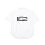 チャムス CHUMS 半袖シャツ メンズ オーバーサイズドチャムスロゴオックスショートスリーブシャツ Oversized CHUMS Logo OX S/S Shirt CH02-1211 White