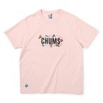 チャムス CHUMS Tシャツ 半袖 レディース ワットトウドゥインキャンピングTシャツ CH11-2361 Frost Pink