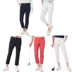 ☆マリクレール ゴルフウェア ロングパンツ クロップドパンツ レディース ストレッチ性 シンプル 柄 おしゃれ S〜3L marie claire 713-306 ご自宅配送限定‥