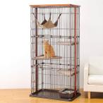 ☆ペット ケージ 猫用 サークル ウッドワンサークルキャット 3段タイプ ハンモック ペット用品 室内 木目調 シンプル おしゃれ ボンビアルコン bonbi 6016780 ‥