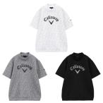 キャロウェイ ゴルフウェア スウェット メンズ ロゴプリントハーフゲージ半袖スウェット C24217103 Callaway