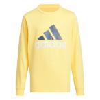 アディダス Tシャツ 長袖 ジュニア エッセンシャルズ バッジ オブ スポーツ レギュラーフィット 長袖Tシャツ IS5192 JSY47 adidas
