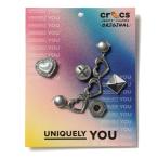 クロックス クロックサンダル チャーム ジュニア ジビッツ シルバーロマンティック 5P 10013669 crocs