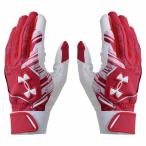  Under Armor бейсбол перчатки подающего обе рука для мужской UA CLEAN UP BATTING GLOVES 6001310-600 UNDER ARMOUR