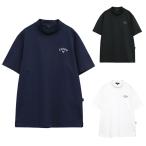 キャロウェイ ゴルフウェア 半袖シャツ メンズ 裏クールバックプリント半袖モックシャツ C25134122 Callaway