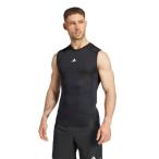 アディダス アンダーシャツ ノースリーブ メンズ テックフィット コンプレッション トレーニング ノースリーブTシャツ JE6694 KVF00 adidas