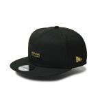 ニューエラ NEW ERA 帽子 キャップ メンズ レディース Metal Flag ウーブンパッチ ブラック × ゴールド 9FIFTY 14388582