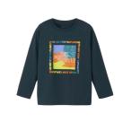 ザ・ノース・フェイス Tシャツ 長袖 ジュニア ロングスリーブ ES ゲットモテッドグラフィックティー キッズ 紺 ネイビー おしゃれ NTJ82570-UN ノースフェイス