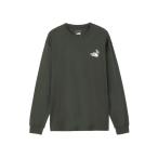 ショッピングノースフェイス tシャツ ザ・ノース・フェイス Tシャツ 長袖 メンズ レディース ロングスリーブズーピッカーティー グレー ワンポイント シンプル ノースフェイス NT82536-AG