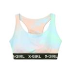 ショッピングブラトップ エックスガール X‐girl スポーツブラ ブラトップ レディース MARBLE柄 スポーツブラMID 155253013004