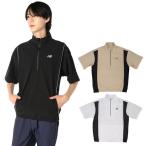  New balance (new balance) Golf одежда блузон мужской короткий рукав подставка Zip блузон 012-5221002 [2025 год осень-зима модель ]