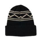 ti-si-DC вязаная шапка мужской женский 25 RETRO PATTERN BEANIE Beanie DBE254238-BLK [ внутренний стандартный товар ]