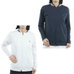 ショッピングHILFIGER トミーヒルフィガーゴルフ(TOMMY HILFIGER GOLF) ゴルフウェア ブルゾン レディース 袖エンボスロゴ スウェットジャケット THLA558 【2025年秋冬モデル】