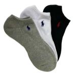  Ralph Lauren (RALPH LAUREN) Golf носки женский 3P Logo лодыжка носки 3246602-03 [2025 год осень-зима модель ]