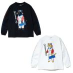 ゴースローキャラバン(Go Slow Caravan) Tシャツ 長袖 メンズ NISSAN×go slow caravan 超ヘビーUSA/CRALLYメカニック猫ロングスリーブTEE 351951