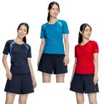 ナイキ(NIKE) フィットネス水着 セパレート レディース フルジップ半袖セパレーツ 2993153