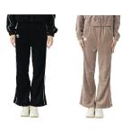 ショッピングkappa カッパ(Kappa) スウェット ロングパンツ レディース ベロアフレアパンツ 245-645 【ご自宅配送限定】‥