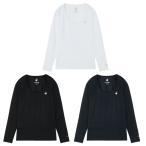  Le Coq s Porte .f(le coq sportif) Golf нижний одежда длинный рукав женский вырез лодочкой сетка нижняя рубашка LG6SUD01L [2026 год весна лето модель ]