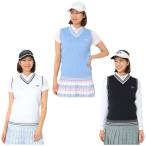  Callaway (Callaway) Golf одежда лучший женский ребристый V шея вязаный лучший C26119200 [ внутренний стандартный товар ][2026 год весна лето модель ]