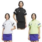  Adidas (adidas) Golf одежда блузон женский половина Zip с капюшоном .ano подставка жакет короткий рукав QD442 [ внутренний стандартный товар ][2026 год осень-зима модель ]